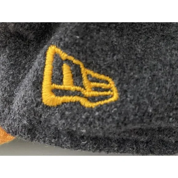 Los Angeles Lakers Hat Cap Gray‎ and Yellow Flannel with Logo Adjustable OS EUC